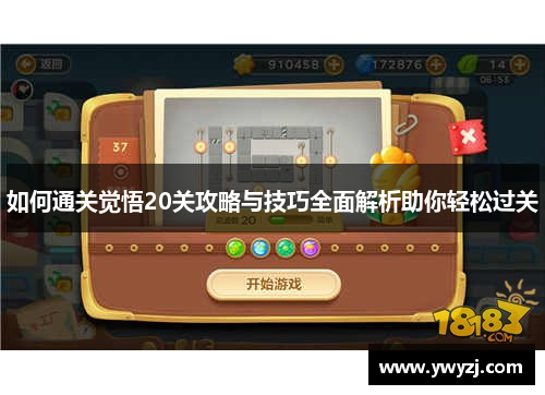 如何通关觉悟20关攻略与技巧全面解析助你轻松过关